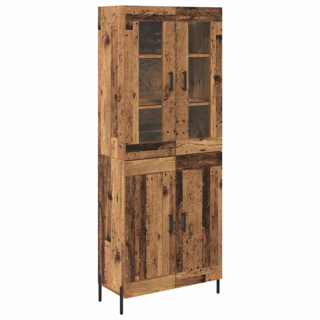 Credenza-Buffet-Armadio da cucina Legno vecchio 69,5 x 34 x 180 cm Legno multistrato 630673
