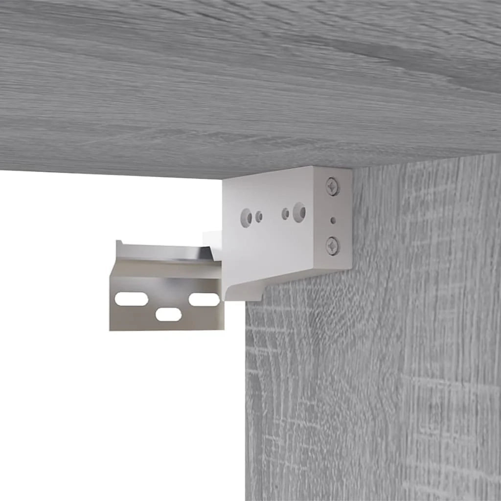 Mobile TV multimediale mensola TV credenza TV sala da pranzo soggiorno camera da letto Sonoma 80 x 30 x 30 cm legno ingegnerizzato grigio 02_0028451
