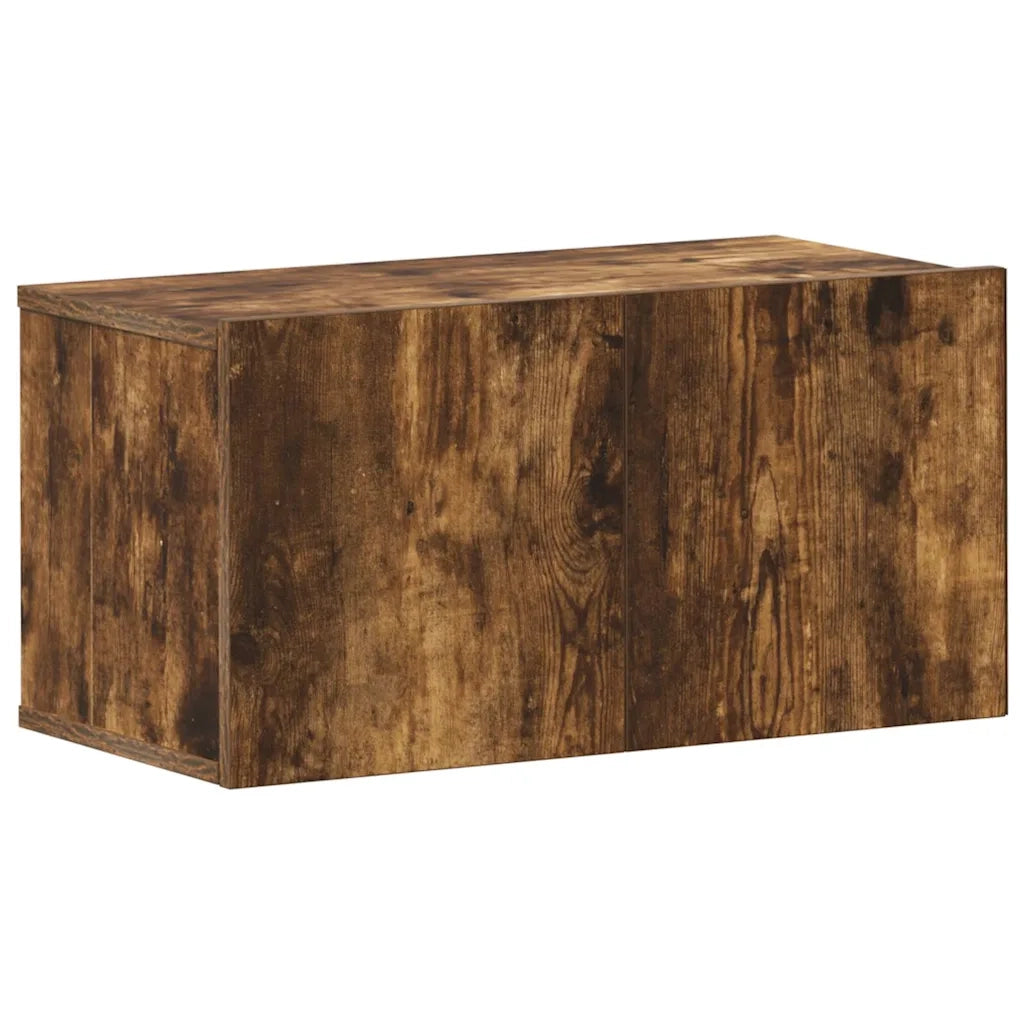 Set Mobili Porta TV 10 pz Rovere Fumo in Legno Multistrato 3120248