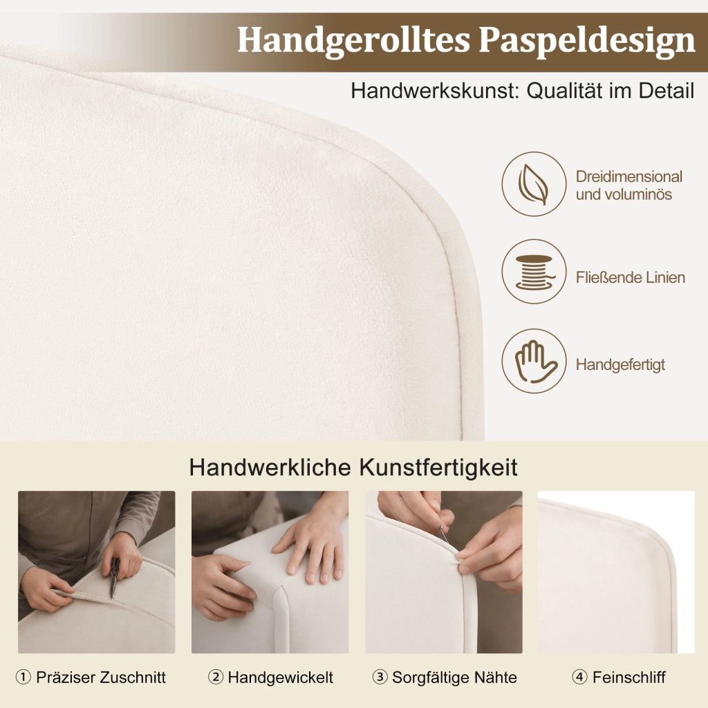 Letto contenitore 90 × 200 cm con sollevamento idraulico, lato reversibile, senza materasso, in velluto beige