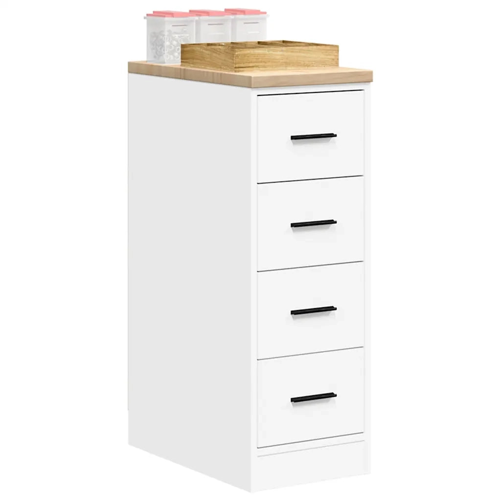 Armadietto da Garage Bianco 30x51x85 cm Legno Massello di Pino 860580
