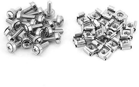 Accessori di fissaggio - 20 pezzi - Semi di ciliegio - Materiali di fissaggio - Viti di montaggio - Acciaio verniciato - Duraturo e resistente - Materiale di fissaggio