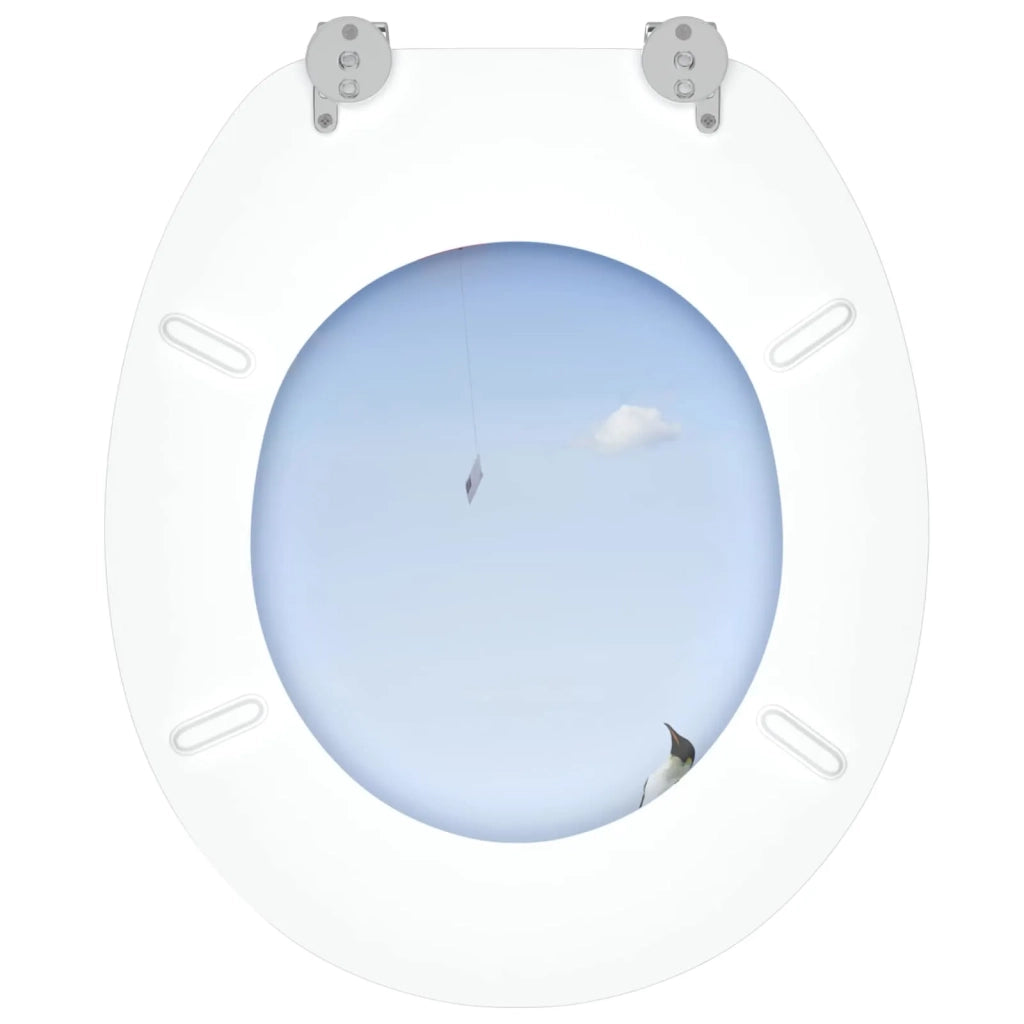Sedile per toilette con chiusura morbida Blu 44 x 38 cm CFW5301295