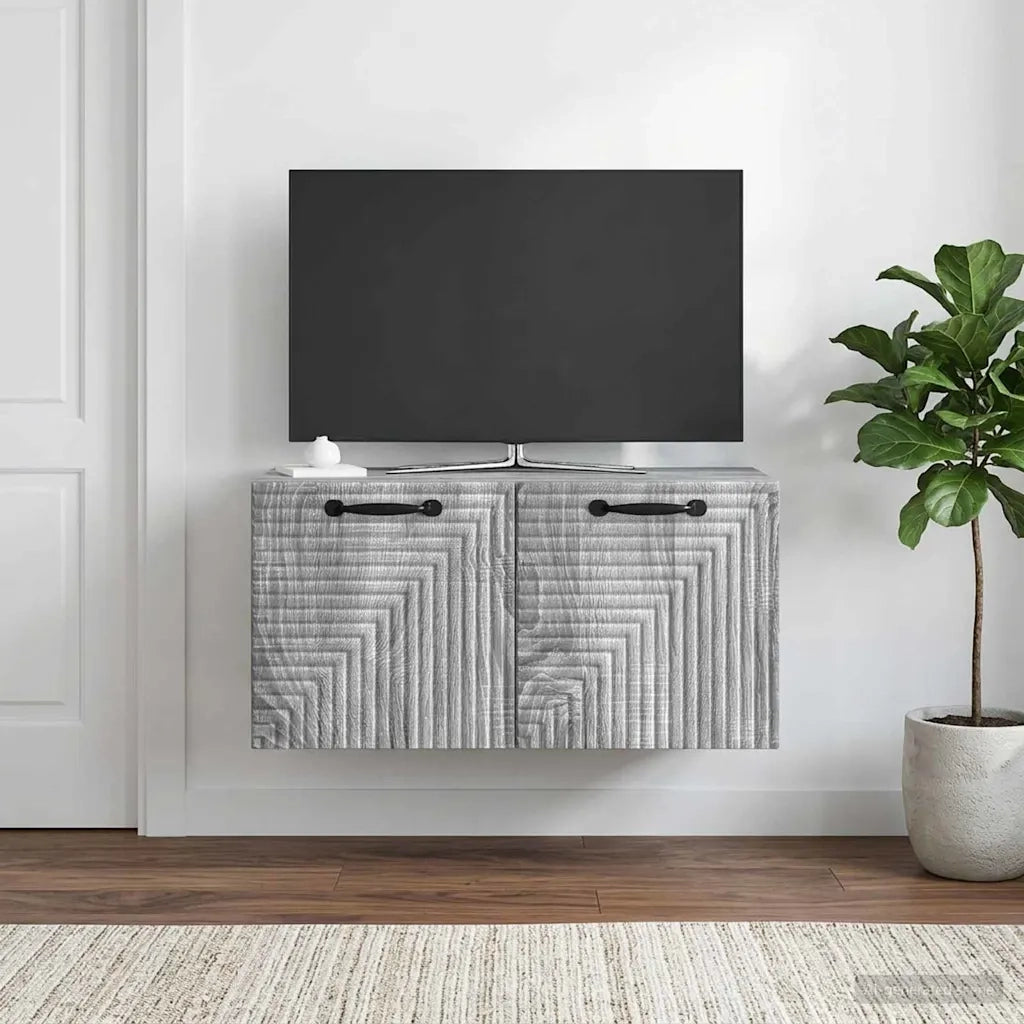 Mobile Porta TV da Muro Grigio Sonoma 59,5 x 31 x 30 cm 898711