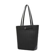 Borsa tote Lazy Style in vera pelle nera