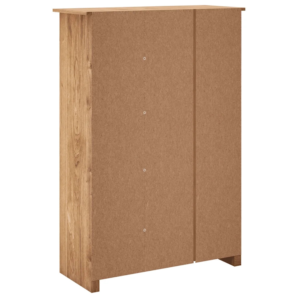 Armadio a 3 Ante 118x50x171,5cm Legno di Pino Panama Range