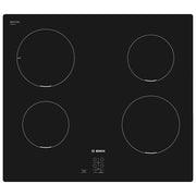Bosch Serie 2 PUG611AA5E piano cottura Nero Superficie piana 60 cm Piano cottura a induzione 4 Fornello(i)