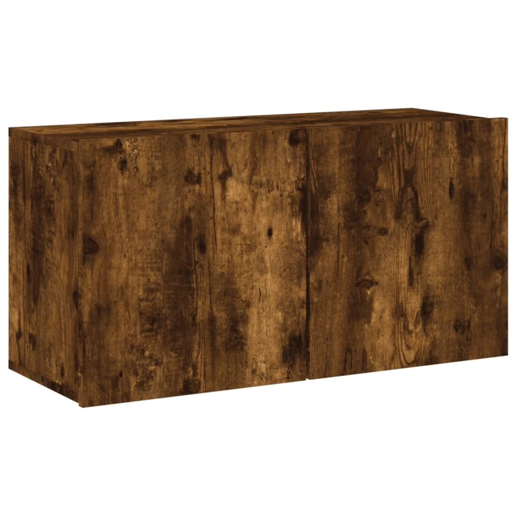 Mobile TV multimediale scaffale TV credenza mobile TV per sala da pranzo soggiorno camera da letto 5 pezzi rovere affumicato legno ingegnerizzato marrone 02_0029288