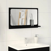 Mensola Specchio Rovere Nero 60 x 10,5 x 37 cm 862525