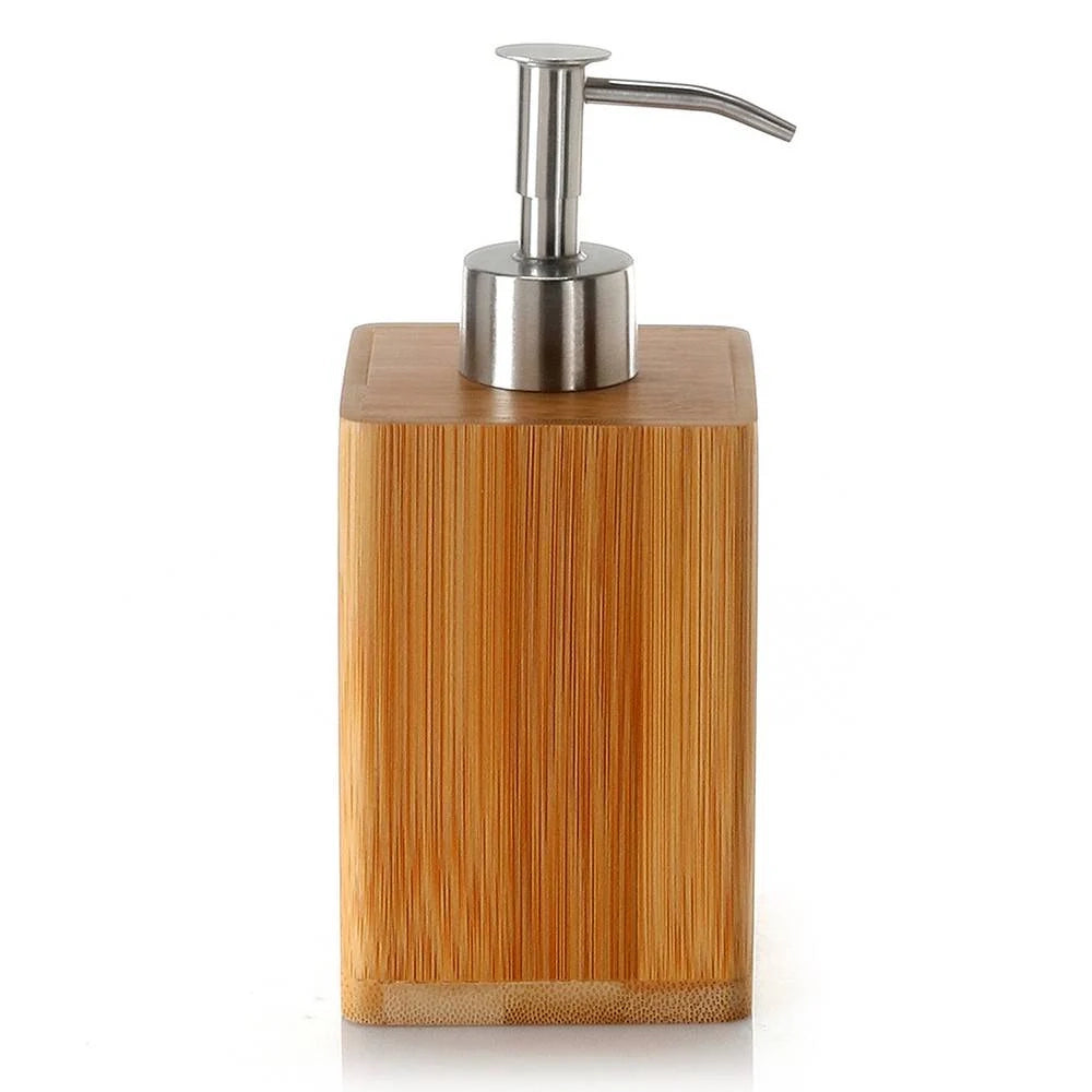 Dosasapone d' appoggio GEDY linea Bamb� in legno naturale