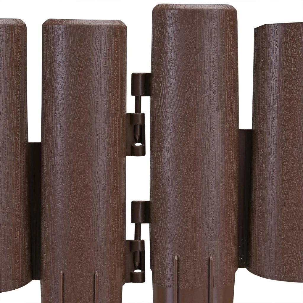 6x 8 Pz Recinto Aiuole 13,44m Prato Cornice Decorativa Giardino Recinzione Paletti Bordatura Palizzata