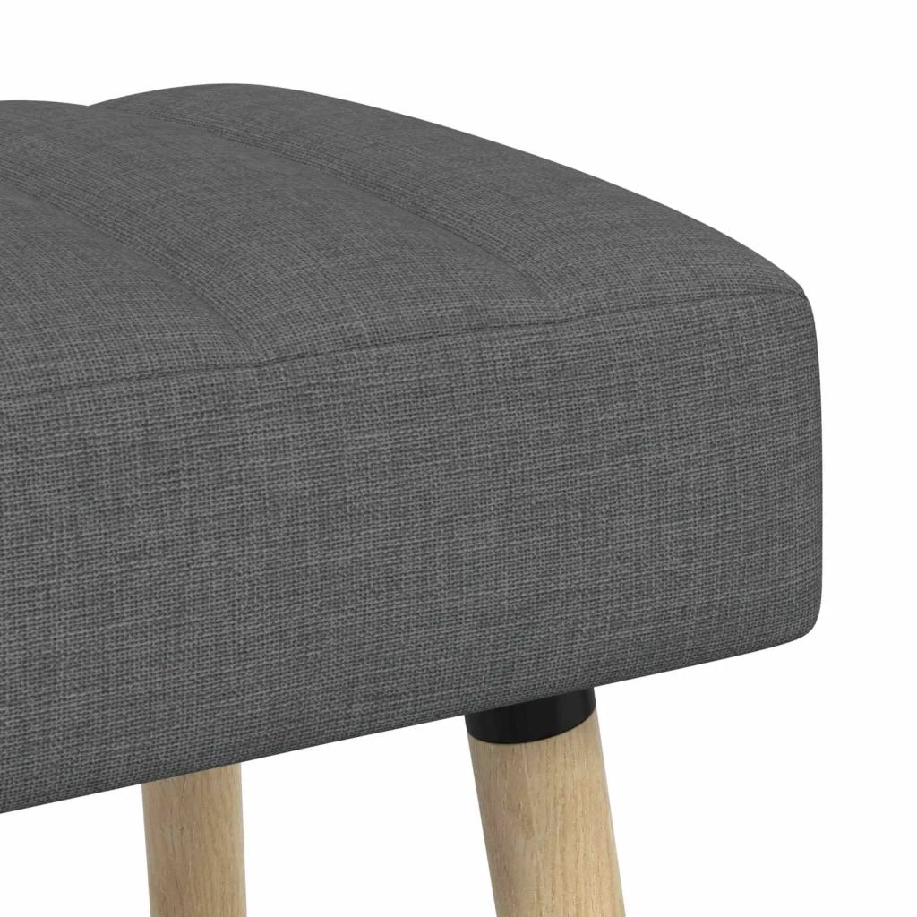 Panchina trapuntata a canale Grigio Scuro 60 x 40 x 45 cm 42038460