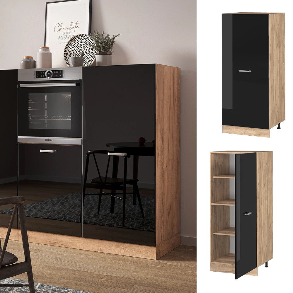 Vicco mobile cucina dispensa Nero lucido 60 cm
