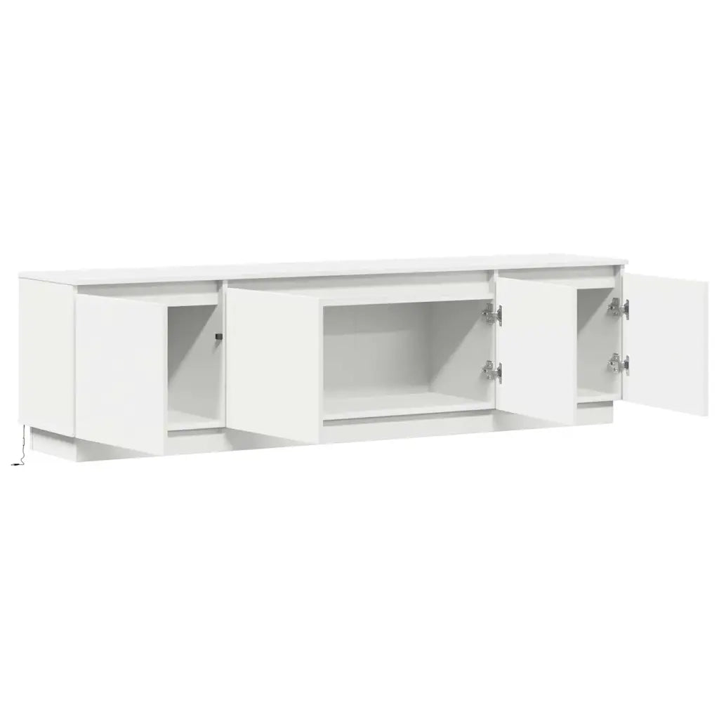 Mobile TV con led Bianco 180 x 38 x 49 cm Legno multistrato 3376144