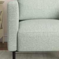 Poltrona 79x76x65 cm in Tessuto Effetto Lino Traspirante Grigio