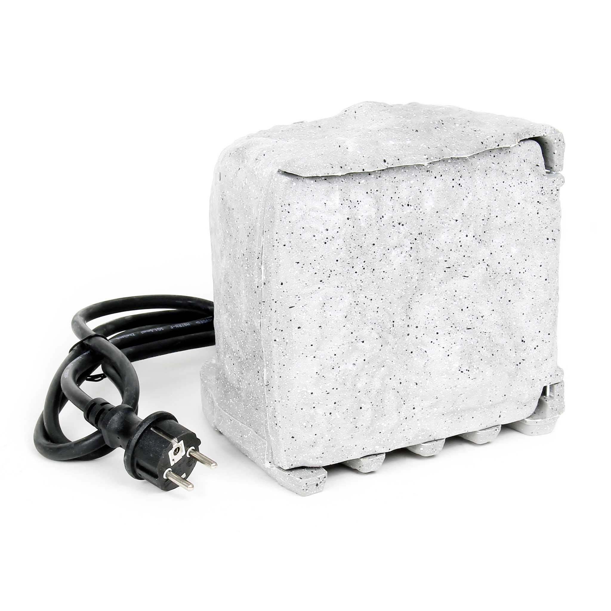 Presa multipla con timer, effetto pietra, Multipresa per esterno con 2 prese, protezione IP44