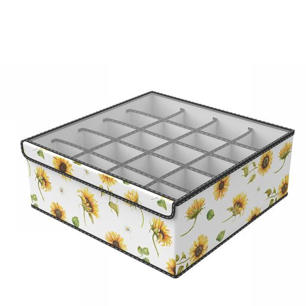 Trade Shop - Box Scatola Salvaspazio Armadio 20 Contenitori Porta Oggetti Organizer 32x32x12 -