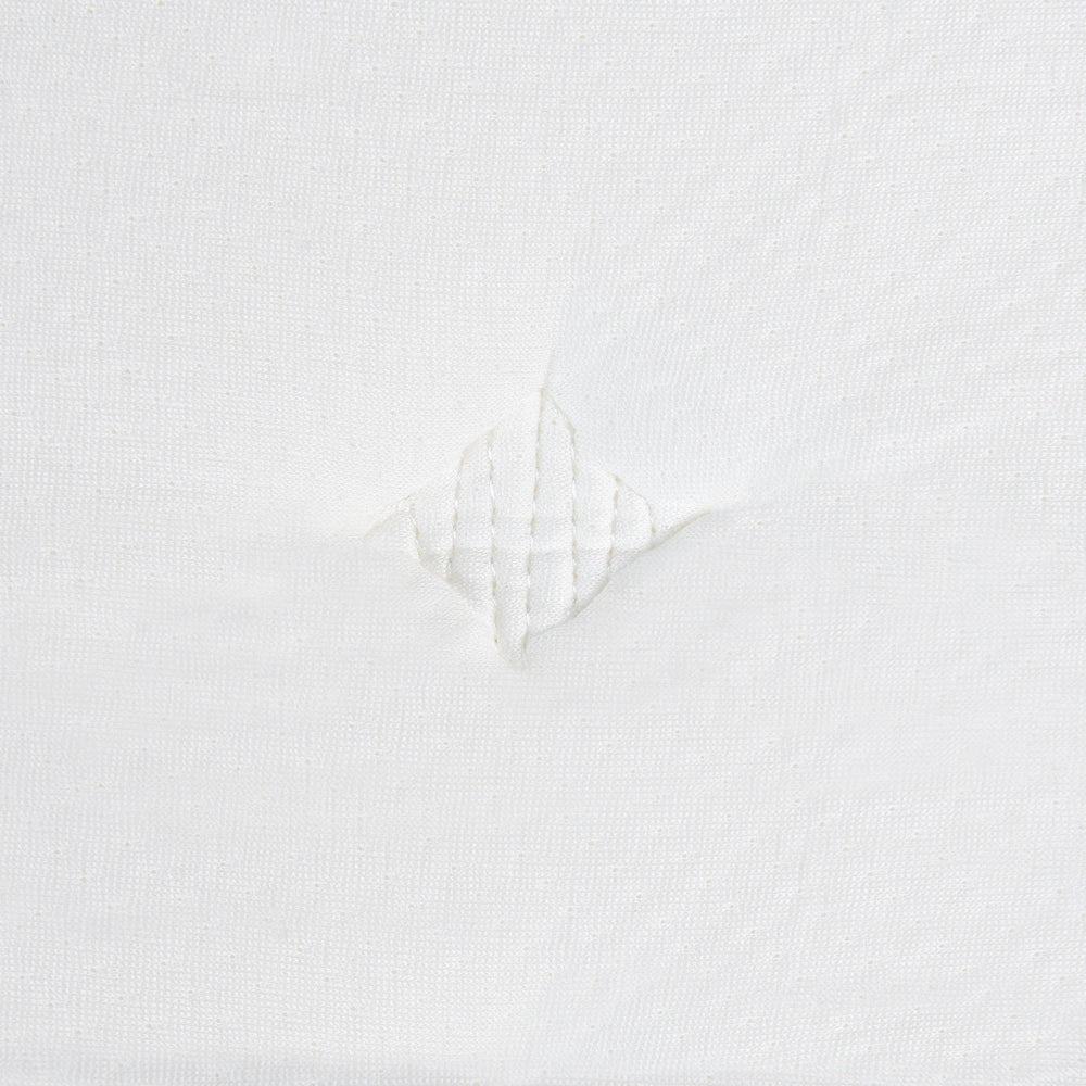 Materasso a molle insacchettate e lattice bianco e beige 120 x 200 cm ad alta durezza con rivestimento in poliestere sfoderabile con cerniera accessori per la camera da letto