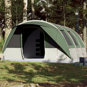 Tenda Familiare a Tunnel per 7 Persone Verde Impermeabile 94625
