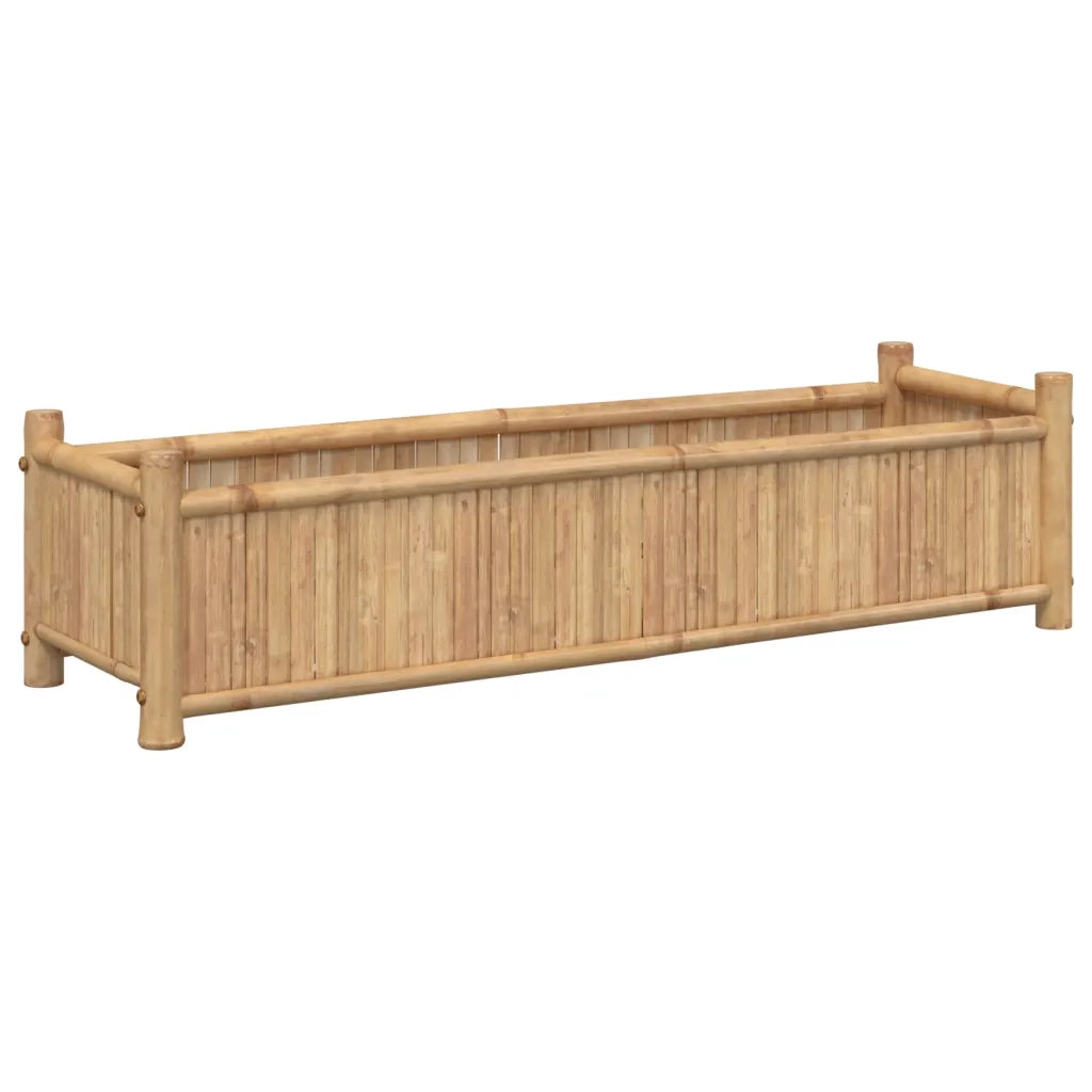 Fioriera | Cassetta per fiori | Vaso 100x30x25 cm in Bamb¨´
