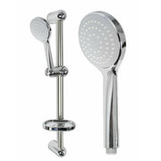Trade Shop - Saliscendi Doccia Tubo Con Soffione Doccetta Asta Colonna Con Portasapone 69135 -
