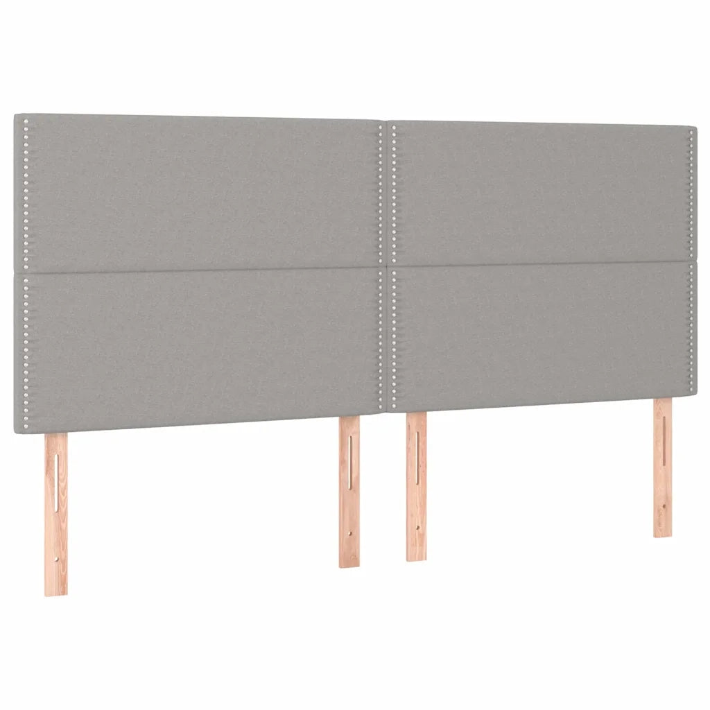 Giroletto a Molle con Materasso Grigio Chiaro180x200 cm Tessuto 3128461