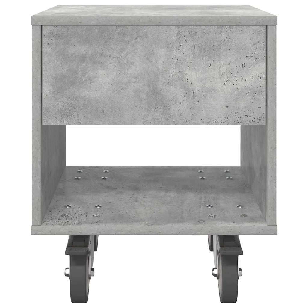 Comodino 2 pcs Grigio cemento 40,5 x 40 x 48 cm