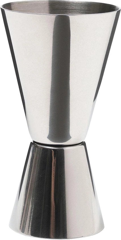 Misuratore Liquore Doppio Faccia in Acciaio Inossidabile con Superficie Liscia 25ml/50ml