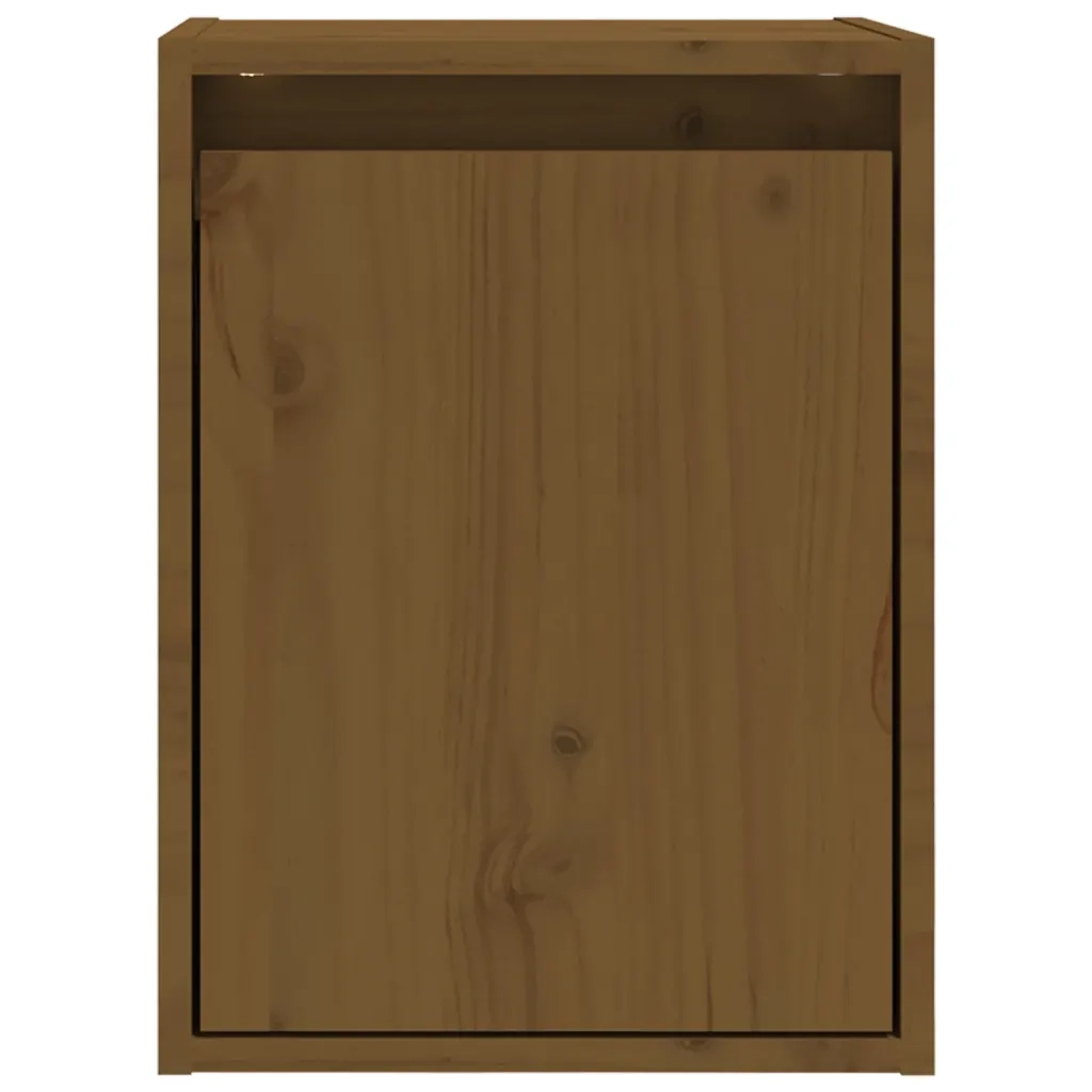 Pensili 2 pz Marrone Miele 30x30x40cm in Legno Massello di Pino cod mxl 32942