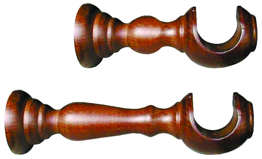 MENSOLA PER SCORRITENDA IN LEGNO+PIASTRA Ø mm. 37 col. Naturale cm. 18