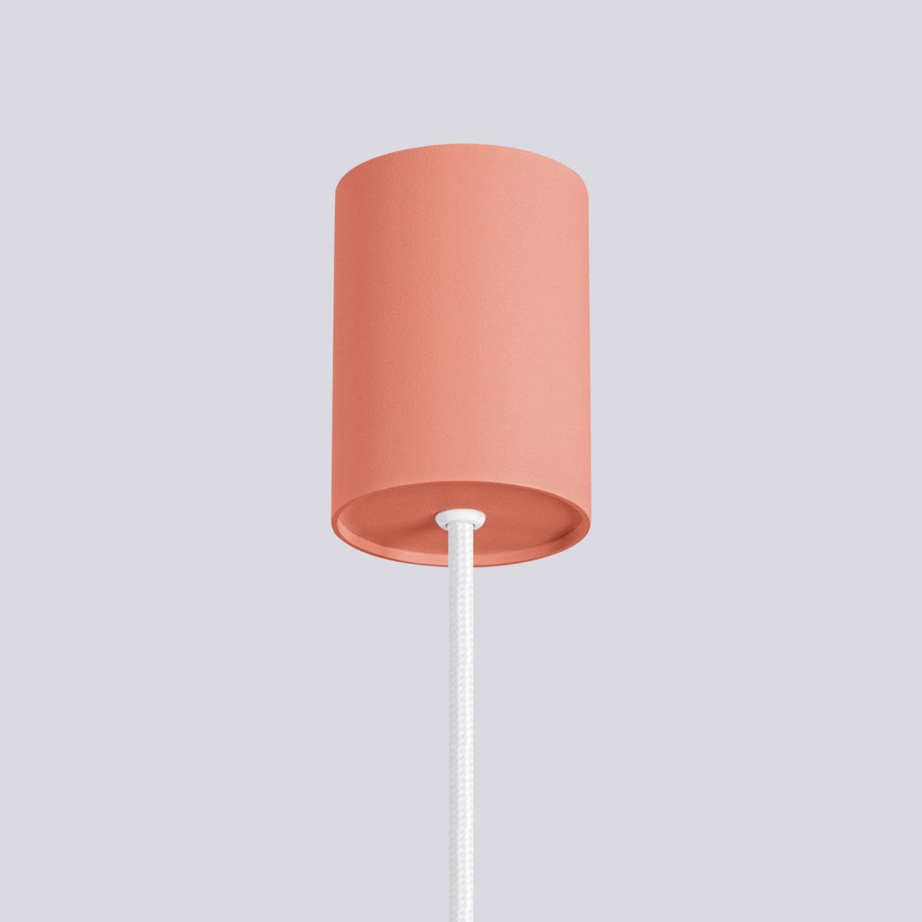 Lampada a sospensione SFERA pesca/bianca vetro G9 Pure Lume