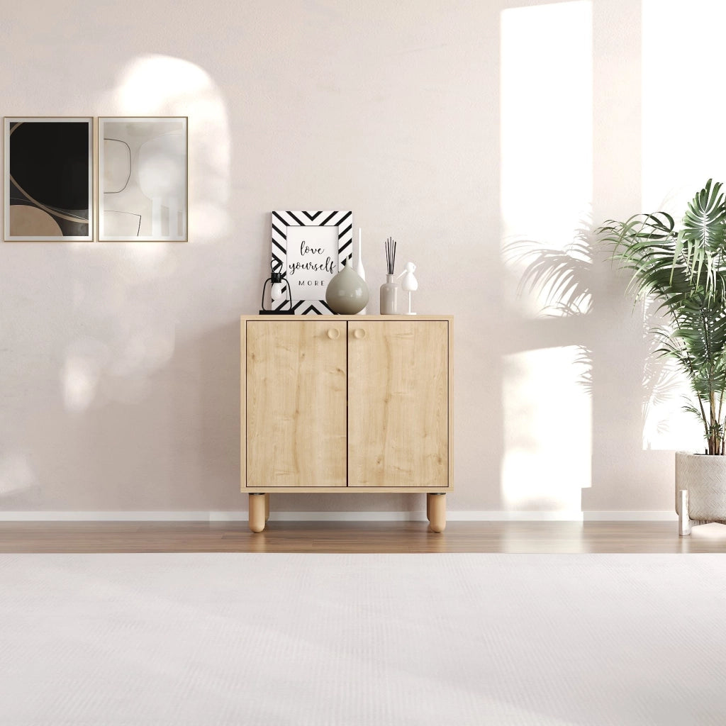 Madia Pontida, Credenza un Ripiano, 72x36x73h cm Marrone Rovere