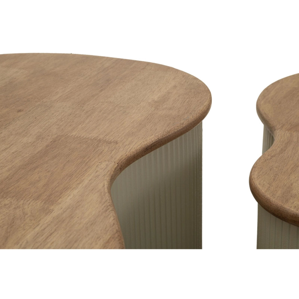 Set di Tavolini VKH1118, Beige, Legno, 87x53x32 cm