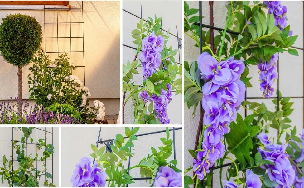 Supporto in metallo per pergola da giardino KADAX per piante, rose e fiori, 45x150