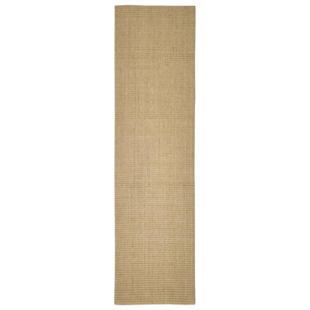 Tappetino tiragraffi in sisal per gatti 66 x 250 cm Marrone chiaro 02_0045546