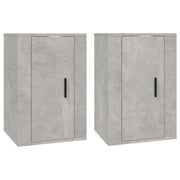 Mobile TV multimediale da parete mensola TV credenza TV per sala da pranzo soggiorno camera da letto 2 pezzi 40 x 34,5 x 60 cm grigio 02_0028913