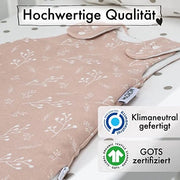 Sacco da letto per bambini in cotone 100%, sacco da letto per bambini per bambini in età prescolare, 62-68 cm.