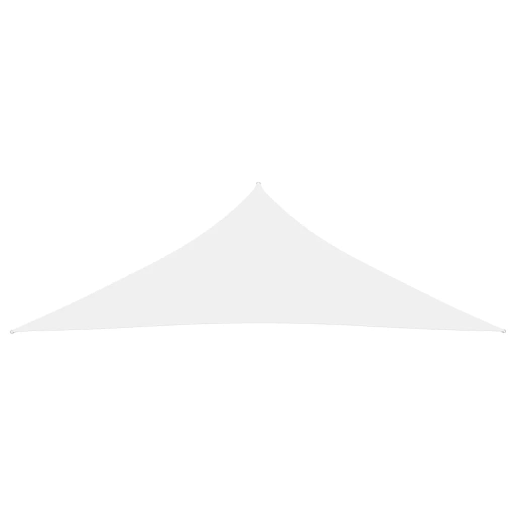 Vela ombreggiante triangolare in tessuto Oxford 5 x 5 x 6 m bianco 02_0009913