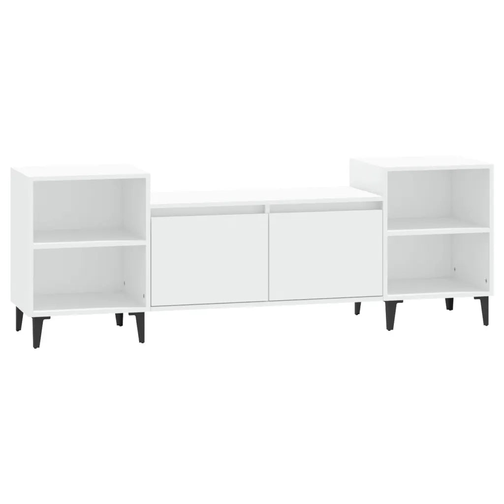 Mobile Porta TV-Credenza TV Bianco 160x35x55 cm in Legno Multistrato