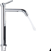 Giulia | Rubinetto da bagno alto Hotel Gastro cromato lucido |. Rubinetto in acciaio inossidabile premium per lavabo alto |Rubinetto ad alta pressione