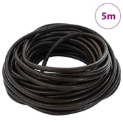 Cordino in Pelle Marrone Scuro ?5 mm x 5 m Pelle CFW8114224