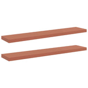 2 pz Scaffale da parete | Ripiano a parete | Mensola a parete Rosso 120 x 23,5 x 4 cm