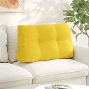 Cuscino per Schiena Giallo Chiaro 80 x 24 x 50 cm Tessuto 42014421