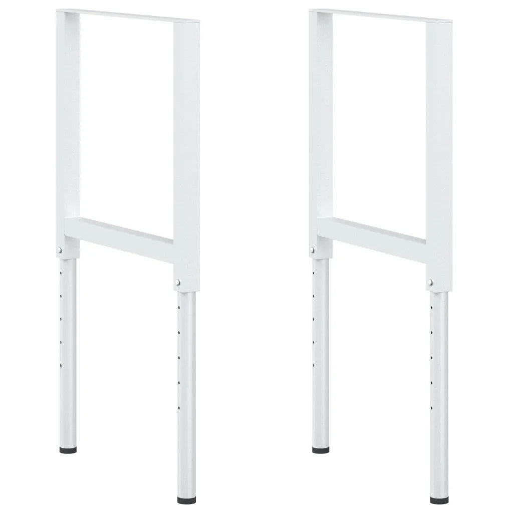 Telai per Banco da Lavoro 2 pz in Metallo 55x(69-95,5) cm Grigi CFW8690711