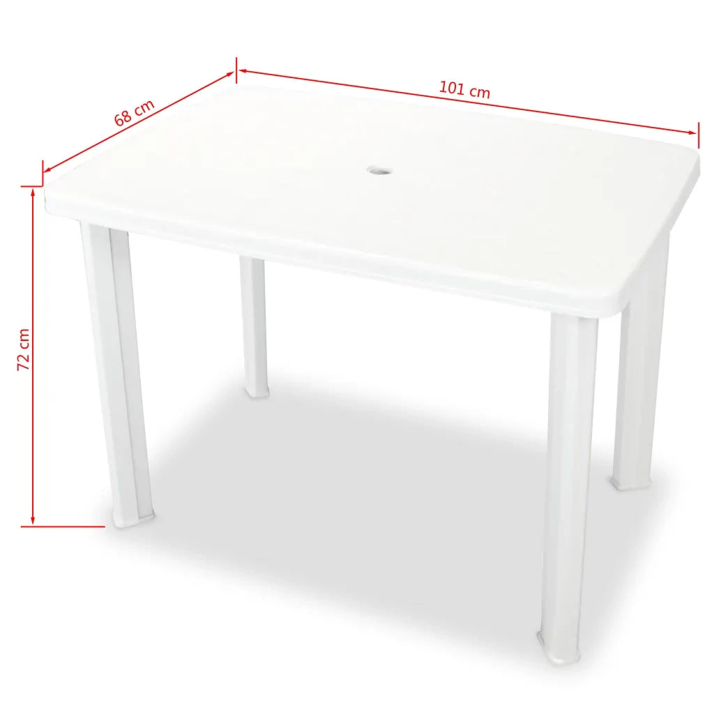 Set da Bistrot 3 pz in Plastica Bianco 275073