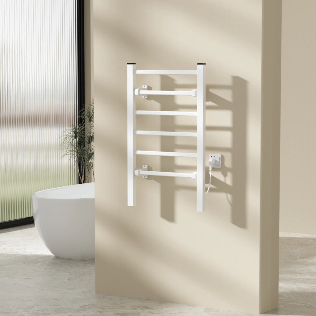 Scaldasalviette Elettrico Savitaipale da Terra o da Parete 85 x 55 cm 100 W Bianco pro.tec