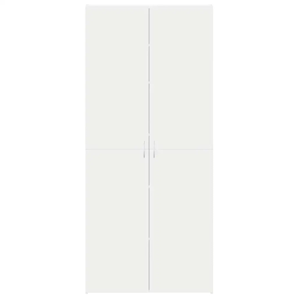 Mobile per scarpe Bianco 80 x 35.5 x 180 cm Legno multistrato 3333836
