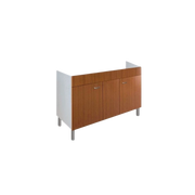 Mobile Sottolavello da Cucina 120x50x69 cm con 2 Ante in Nobilitato Teak