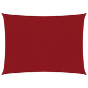 Vela ombreggiante/ombrellone rettangolare in tessuto Oxford 3,5 x 5 m rosso 02_0009658