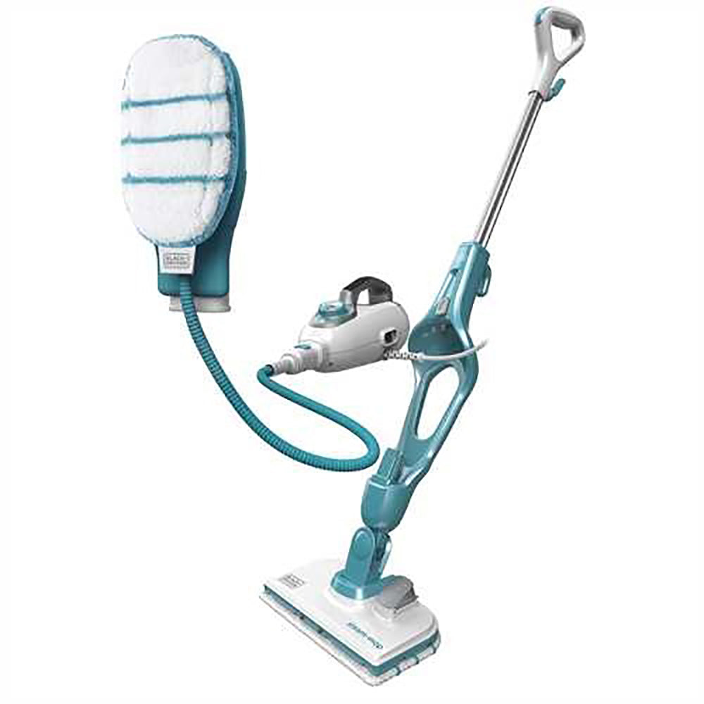 Scopa a Vapore Lavapavimenti Steam-mop + Guanto SteaMitt 13in1 Black + Decker
